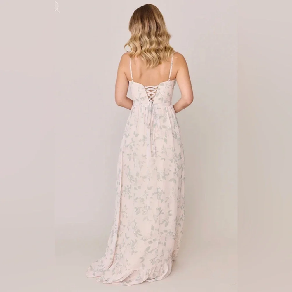 Revelry Dress Women’s 10 Shylah Chiffon Floral Print Petite Bridesmaid